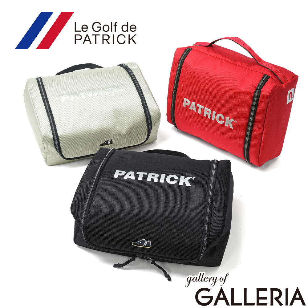 ル ゴルフ ドゥ パトリック ポーチ シューズケース メンズ 大きめ ブランド おしゃれ 大容量 Le Golf de PATRICK マチあり マチ シューズ袋 ケース シューズ 衣類 旅行 トラベルポーチ マルチケース MULTI CASE LP ブラック