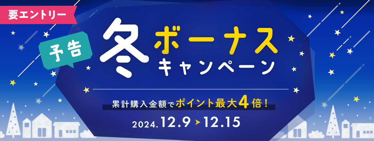 冬のボーナスキャンペーン