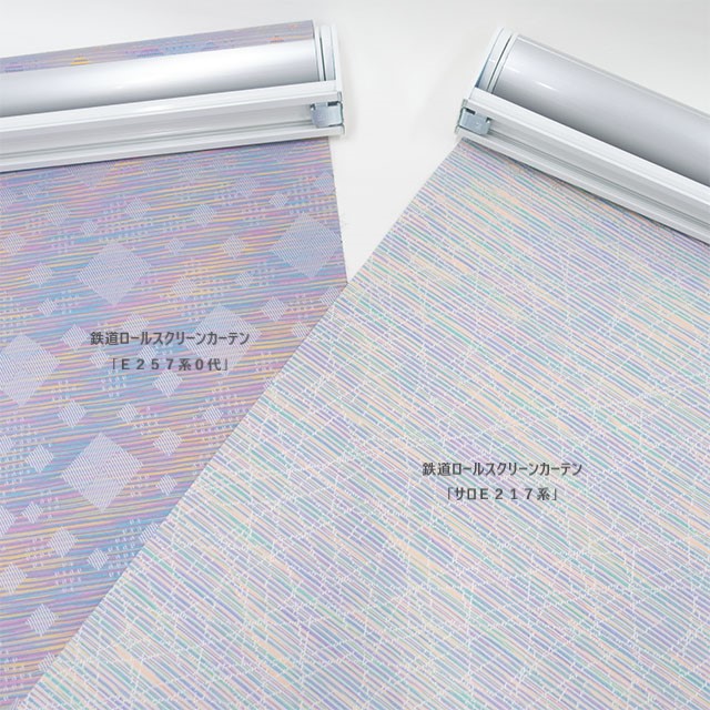 鉄道　ロールスクリーンカーテン　小 鉄道ロールスクリーンカーテン「E257系0代」:TRAINIART JRE MALL