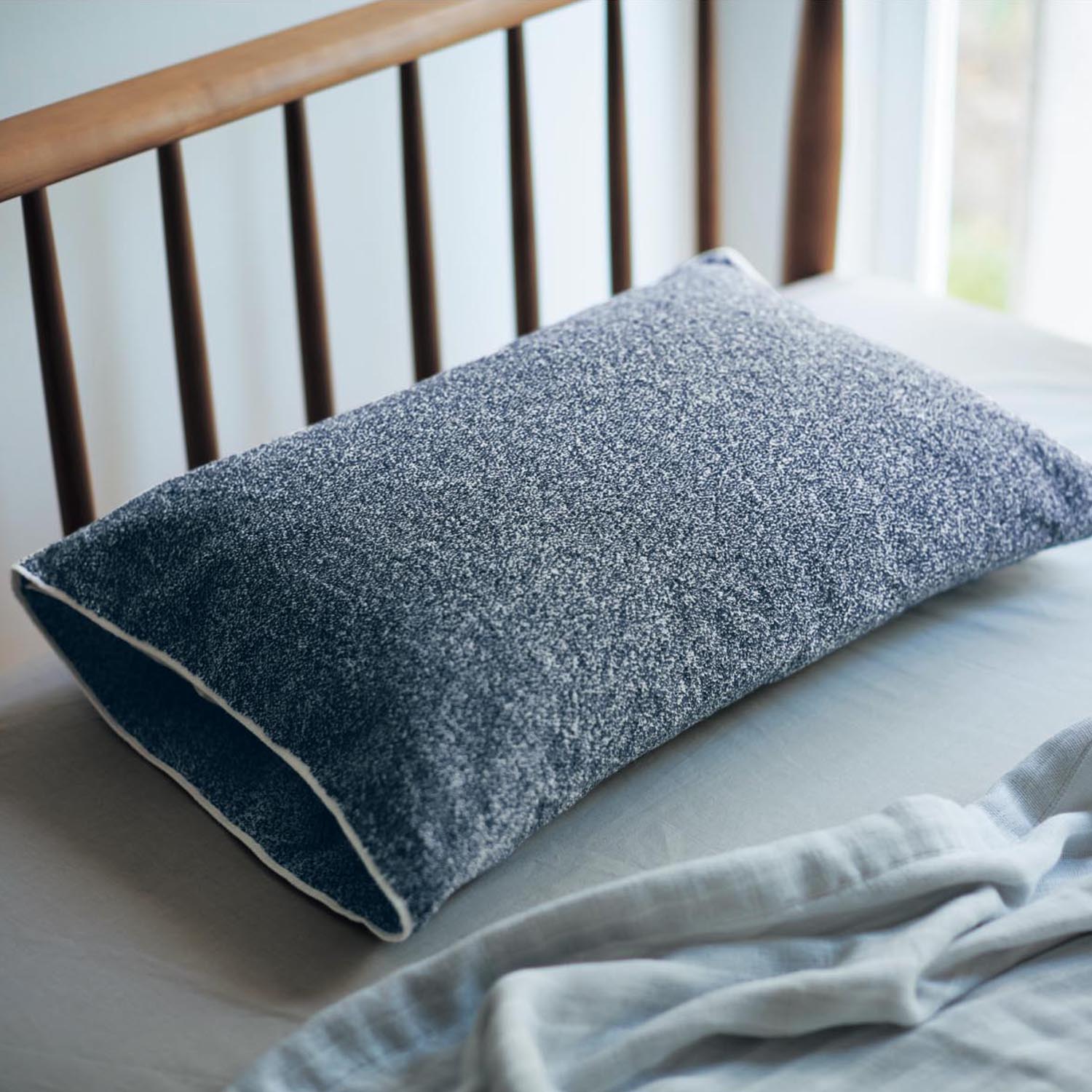 ベルメゾン 今治タオルのリバーシブルのびのび枕カバー［日本製］ パープル