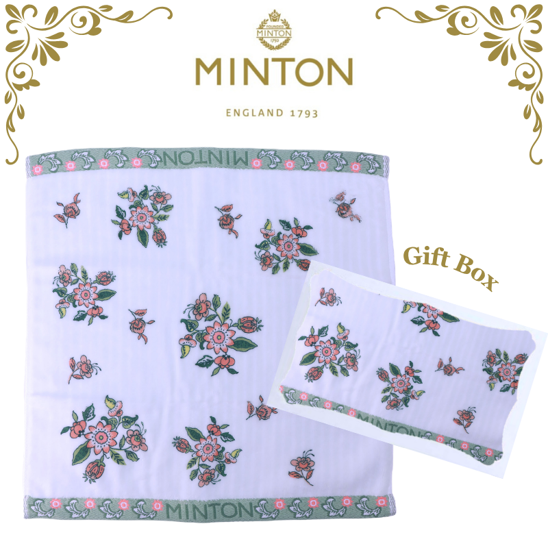 ミントン MINTON タオル ミニブーケ グリーン 34cm×35cm ウォッシュ