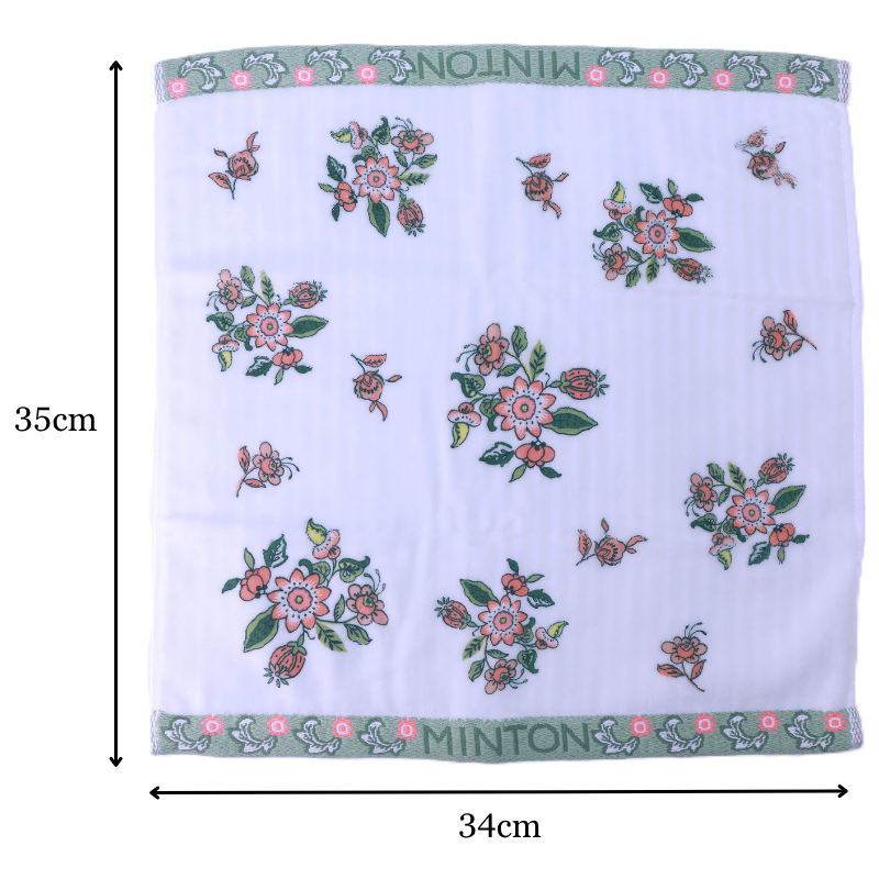 ミントン MINTON タオル ミニブーケ グリーン 34cm×35cm ウォッシュ