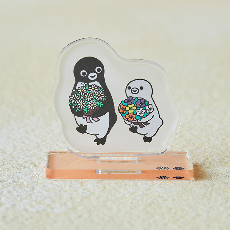 Suicaペンギングッズ2点 雑貨】Suicaのペンギン 2連ウッドキーホルダー（ガタンゴトン