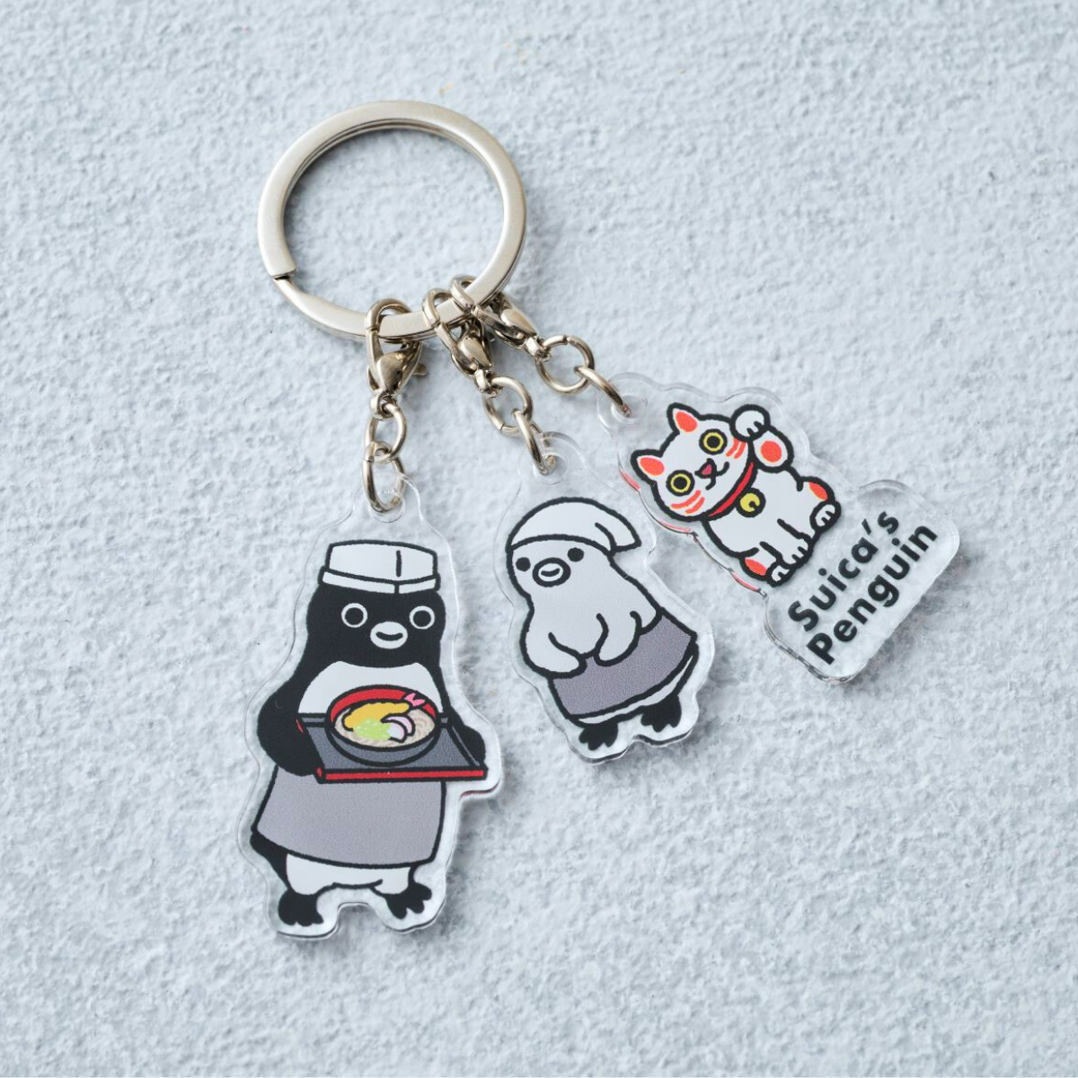入荷待ち】Suicaのペンギン 3連アクリルキーホルダー（おそば屋さん