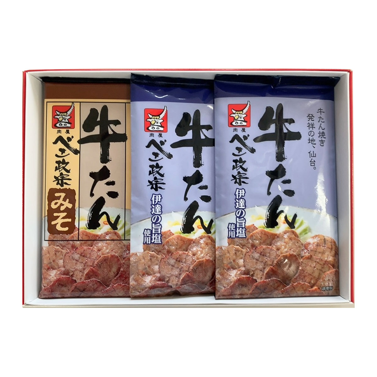 送料無料】ベコ政宗 牛たん詰合せ 〔伊達の旨塩115g×2､ 味噌120g×1〕 牛肉 仙台土産【北海道・沖縄・離島  お届け不可】:産直お取り寄せニッポンセレクト通販 | JRE MALLショッピング | JRE POINTが貯まる・使える