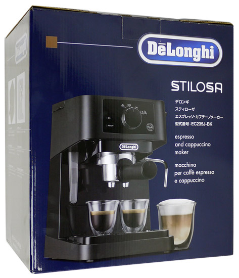 bn:7]【送料無料】DeLonghi エスプレッソ・カプチーノメーカー スティローザ EC235J-BK:オンラインショッピングエクセラー JRE  MALL店通販 | JRE MALLショッピング | JRE POINTが貯まる・使える