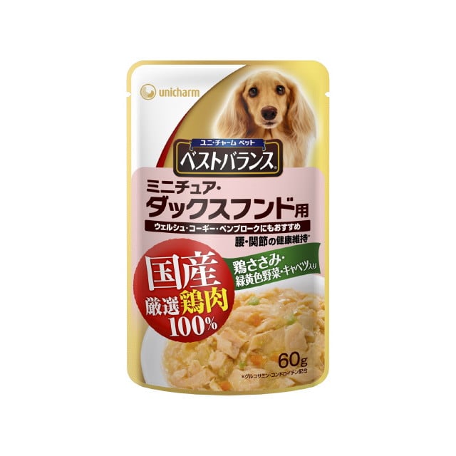 国産 ベストBパウチ ミニチュア・ダックスフンド用 60g:サンドラッグe-shop JRE MALL店通販 | JRE MALLショッピング |  JRE POINTが貯まる・使える