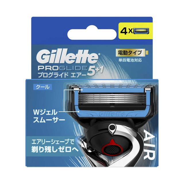 P&G ジレット プログライドエアー 5＋1 クール 電動 替刃 4個入り:サンドラッグe-shop JRE MALL店通販 | JRE  MALLショッピング | JRE POINTが貯まる・使える