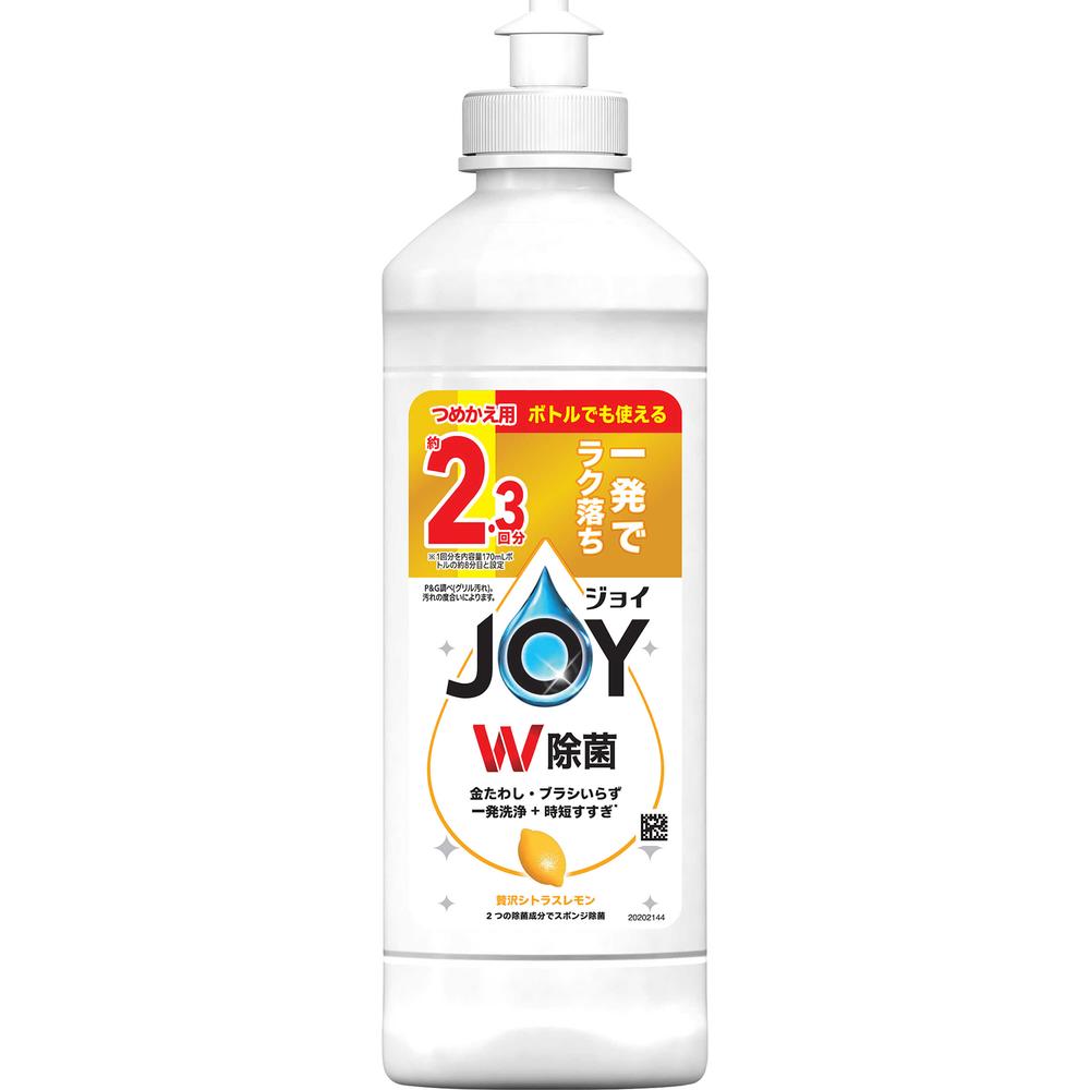 P&G ジョイ W除菌 食器用洗剤 贅沢シトラスレモン キャップ付き 詰め替え 300mL【20個セット】:サンドラッグe-shop JRE  MALL店通販 | JRE MALLショッピング | JRE POINTが貯まる・使える