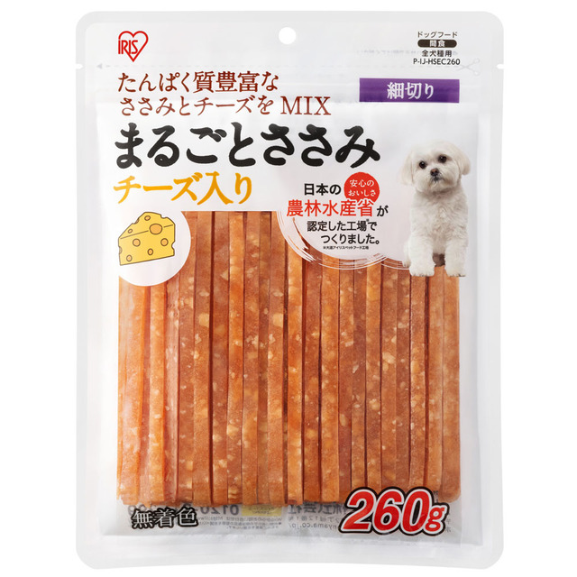 犬 おやつ ジャーキー チーズ入り 鶏 ささみ 犬用おやつ ドッグフード 無着色 260g 全犬種用 犬おやつ まるごとささみジャーキー  アイリスオーヤマ P-IJ-HSEC260 * P-IJ-HSEC260 チーズ入り:アイリスオーヤマ公式 アイリスプラザ通販 | JRE  MALLショッピング | JRE POINT ...