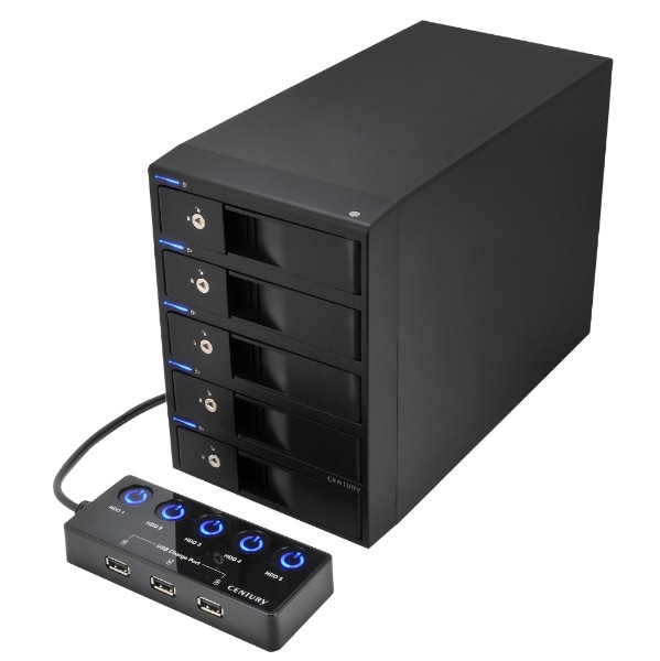 HDDケース USB-C＋USB-A接続 裸族のカプセルホテル 5Bay V2 ブラック CRCH535U3ISC2 [3.5インチ対応 /SATA  /5台]:ビックカメラ通販 | JRE MALLショッピング | JRE POINTが貯まる・使える