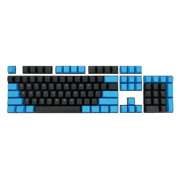 キーキャップ〕 英語配列 PBT Double shot Backlit Keycap Set ブラック/ブルー th-black-blue- keycap-set:ビックカメラ通販 | JRE MALLショッピング | JRE POINTが貯まる・使える