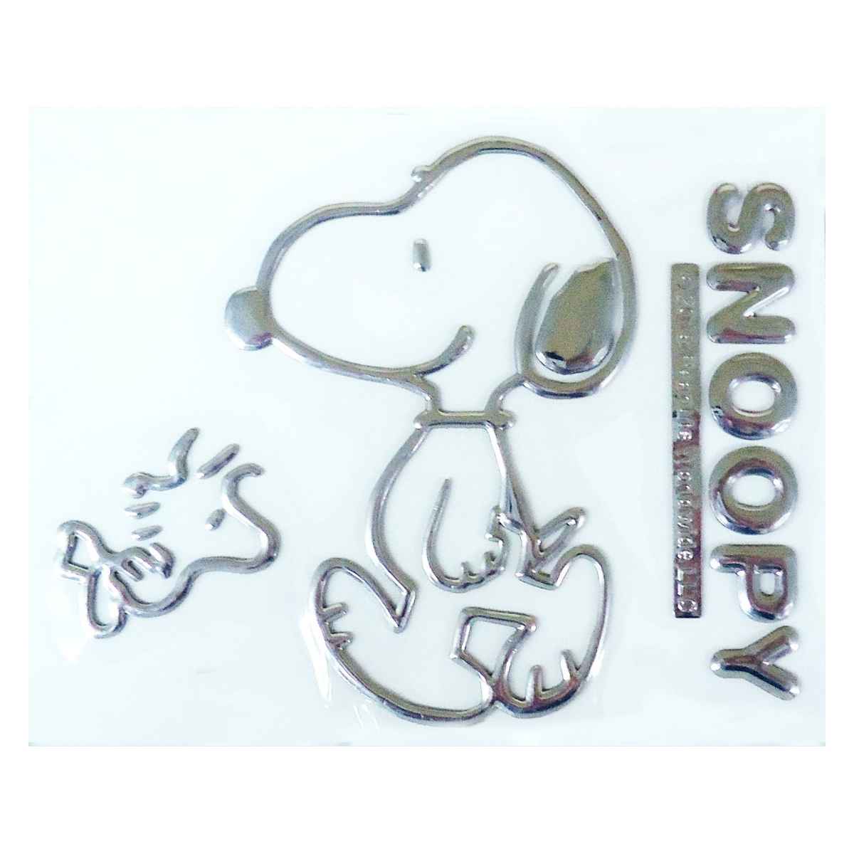 エンブレムステッカー スヌーピー B （ キャラクター ステッカー シール SNOOPY PEANUTS マーク かわいい カー用品 車 可愛い  デコレーション デコシール カー アクセサリー メタリック シルバー エンブレム ）:リビングート JRE MALL店通販 | JRE  MALLショッピング | JRE ...