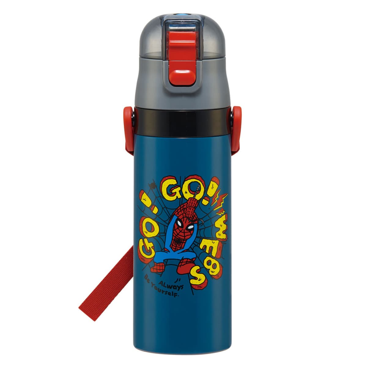 水筒 470ml 超軽量ダイレクトボトル SPIDERCOMIC 保冷専用 （ スパイダーマン 保冷 軽量 直飲み ワンタッチ ステンレスボトル 子供用 水筒 子供 直のみ 軽い 超軽量 ワンプッシュ ダイレクトボトル ダイレクト ボトル ステンレス ）:リビングート JRE MALL店通販 | JRE  ...