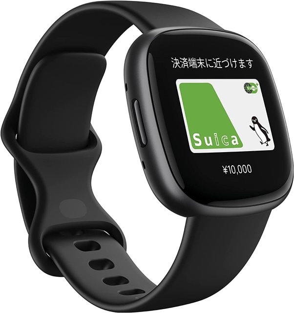 Fitbit Versa 4 ブラック グラファイトアルミニウム フィットビット スマートウォッチ 活動量計 フィットネストラッカー 心拍数  日本正規品:Fitbitオフィシャルストア通販 | JRE MALLショッピング | JRE POINTが貯まる・使える