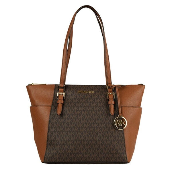 送料無料】マイケルコース バッグ M. MICHAEL KORS トートバッグ アウトレット CHARLOTTE 35t0gcft3b-brown  かばん 通勤 通学 肩掛け レディース ブランド レザー 革 PVC:Riverall通販 | JRE MALLショッピング | JRE  POINTが貯まる・使える