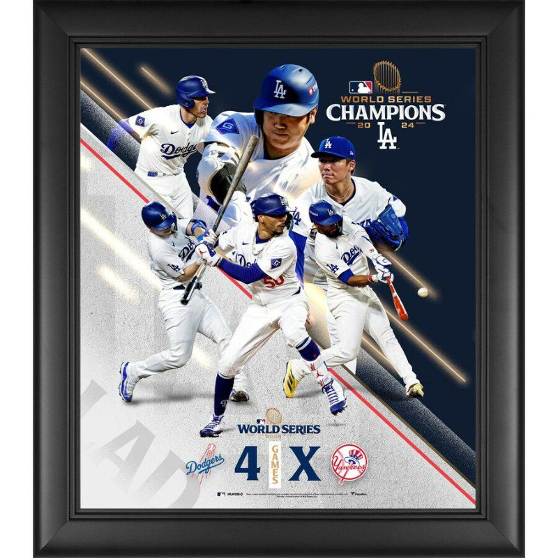 取寄商品】MLB ドジャース フォトフレーム 【海外版】ワールドシリーズ2024優勝記念 Framed 15 x 17 Collage  Fanatics Authentic:プロスポーツグッズ セレクション通販 | JRE MALLショッピング | JRE POINTが貯まる・使える