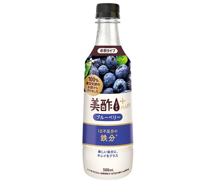 CJジャパン 美酢(ミチョ)プラス ブルーベリー 500mlペットボトル×24本入×(2ケース):飲料 食品専門店 味園サポート通販 | JRE  MALLショッピング | JRE POINTが貯まる・使える